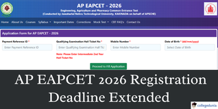 AP EAPCET 2026 Registration Deadline Extended Till March 24; Apply @cets.apsche.ap.gov.in