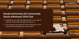 Kerala University UG Community Quota Allotment 2024 Out @keralauniversity.ac.in, Get Direct Link Here