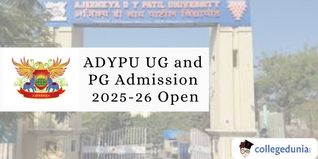 ADYPU UG and PG Admission 2025-26 Open; Check Details Here