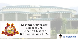 Kashmir University Releases 3rd Selection List for B.Ed Admission 2024; Check Candidate List Here