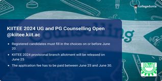 KIITEE Counselling 2024 Open @kiitee.kiit.ac.in, Pay Application Fee by June 30