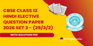 CBSE Class 12 Hindi Elective Set 2 - (29/3/2) Question Paper 2026 with Solution PDF