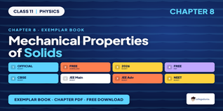 NCERT Exemplar Book PDF Class 11 Physics Chapter 8 Mechanical Properties of Solids