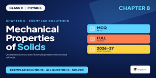 NCERT Exemplar Solutions Class 11 Physics Chapter 8 Mechanical Properties of Solids