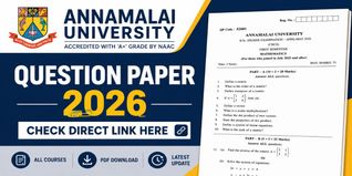 Annamalai University Question Paper 2026: Check Direct Link Here
