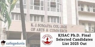 KJSAC Ph.D. Final Selected Candidates List 2025 Out; Report on February 22