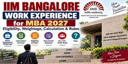 How Work Experience Is Scored in IIM Bangalore Shortlisting