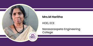 Narasaraopeta Engineering College, HOD, ECE: Mrs.M Haritha Interview