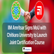 IIM Amritsar Signs MoU with Chitkara University to Launch Joint Certification Course