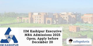 IIM Kashipur Executive MBA Admissions 2025 Open; Apply before December 20