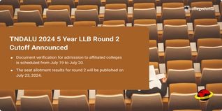 TNDALU 2024 5 Year LLB Round 2 Cutoff Out for Affiliated Colleges, Check Here