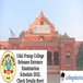 Udai Pratap College Releases Entrance Examination Schedule 2025, Check Details Here!