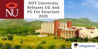 NIIT University Releases UG And PG Fee Structure 2025; Check for More Details