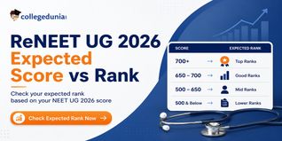 ReNEET UG 2026 Expected Score vs Rank