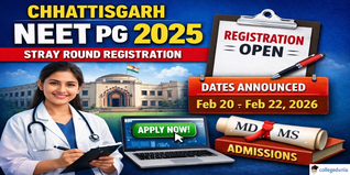 Chhattisgarh NEET PG 2025 Stray Round Registration Begins; Check Complete Schedule Here