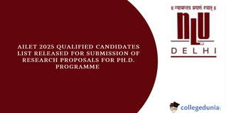 AILET 2025: Qualified Candidates List for Submission of Research Proposals for Ph.D. Programme Released, Download PDF.