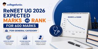 ReNEET UG 2026 Expected Marks vs Rank for 600 Marks for General Category