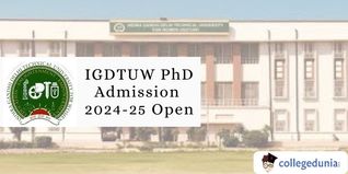 IGDTUW PhD Admission 2024-25 Open; Application Deadline Extended till January 5