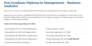 MDI Gurgaon MBA Admission for Batch 2026-28 Begins; Check Details Here