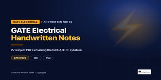GATE Electrical Handwritten Notes PDF 2026 Free Download