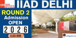IIAD Delhi Admission 2026 Round 2 Dates