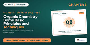 NCERT Exemplar Solutions Class 11 Chemistry Chapter 8 Organic Chemistry Some Basic Principles and Techniques PDF