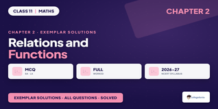 NCERT Exemplar Solutions Class 11 Maths Chapter 2 Relations and Functions