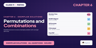 NCERT Exemplar Solutions Class 11 Maths Chapter 6 Permutations and Combinations