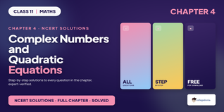 NCERT Solutions Class 11 Maths Chapter 4 Complex Numbers and Quadratic Equations Exercise 4.1