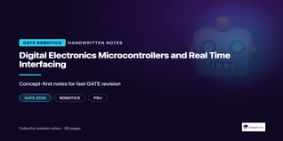 GATE Robotics Digital Electronics and Interfacing Notes