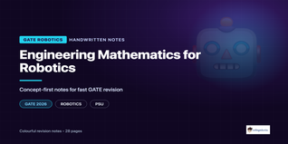 GATE Robotics Engineering Mathematics Handwritten Notes PDF