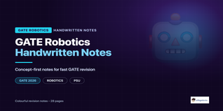 GATE Robotics Handwritten Notes PDF 2026 Free Download