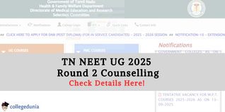 TN NEET 2025 Round 2 Counselling Ongoing for 85% State Quota; Seat Allotment on Sep 24