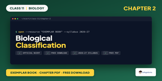 NCERT Exemplar Book PDF Class 11 Biology Chapter 2 Biological Classification