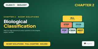 NCERT NCERT Solutions Class 11 Biology Chapter 2 Biological Classification