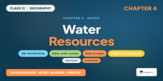 Water Resources Class 12 Notes 2026-27 Geography Chapter 4