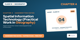 Spatial Information Technology Class 12 Handwritten Notes PDF
