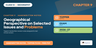 Geographical Perspective Class 12 Geography Handwritten Notes PDF