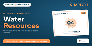 Water Resources Class 12 Geography NCERT Book PDF Download