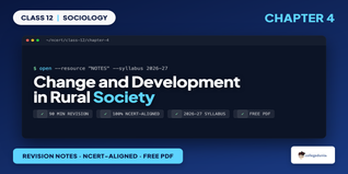 Change and Development in Rural Society Class 12 Notes