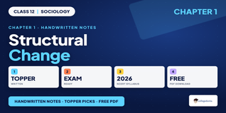 Structural Change Class 12 Handwritten Notes