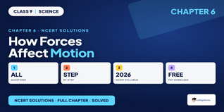 NCERT Solutions Class 9 Science Chapter 6 How Forces Affect Motion