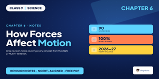 NCERT Notes Class 9 Science Chapter 6 How Forces Affect Motion
