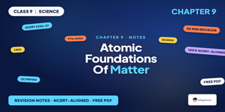 Atomic Foundations of Matter Class 9 Science NCERT Notes
