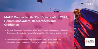 MAHE Conducted its 31st Convocation 2024; Honors Innovators, Researchers and Graduates