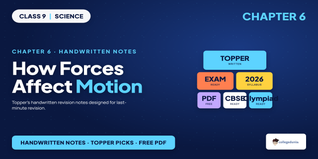 How Forces Affect Motion Class 9 Handwritten Notes