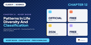 Patterns in Life Diversity and Classification Class 9 Book PDF