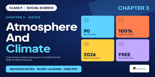 Atmosphere and Climate Class 9 Social Science Notes