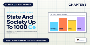 State and Society up to 1000 CE Class 9 NCERT Book PDF