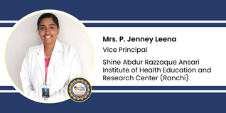 Shine Abdur Razzaque Ansari Institute of Health, Vice Principal: Mrs. P. Jenney Leena Interview